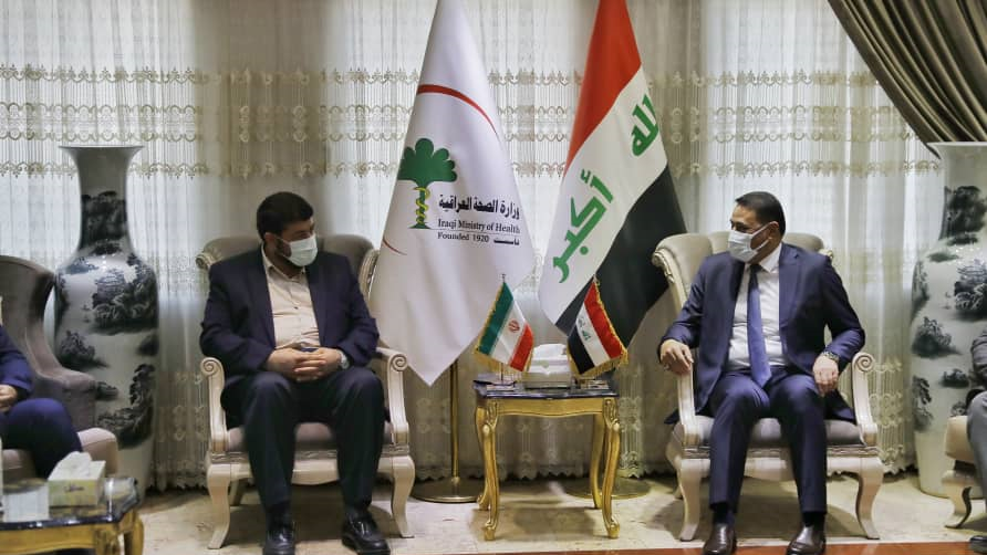 دیدار رئیس جمعیت هلال احمر با وزیر بهداشت عراق